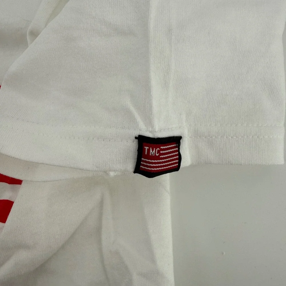NWT The Marathon Clothing TMC Nipsey‎ Hussle White Red Flag Logo T-Shirt Small